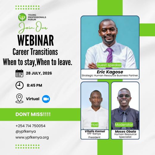 Poster for the webinar Career Transitions, 28 July 2026