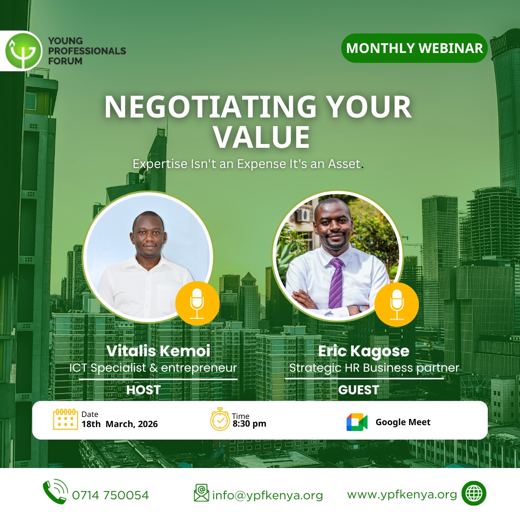 Poster for the webinar Negotiating Your Value, 18 March 2026